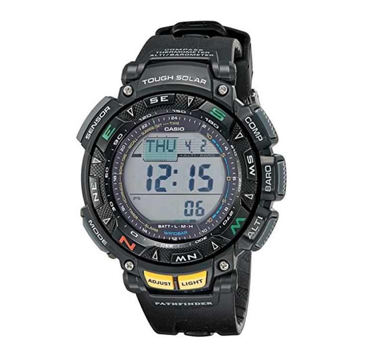 黑五全球购、中亚Prime会员： CASIO 卡西欧 探路者系列 PAG240-1CR 三传感器 多功能登山腕表 图4