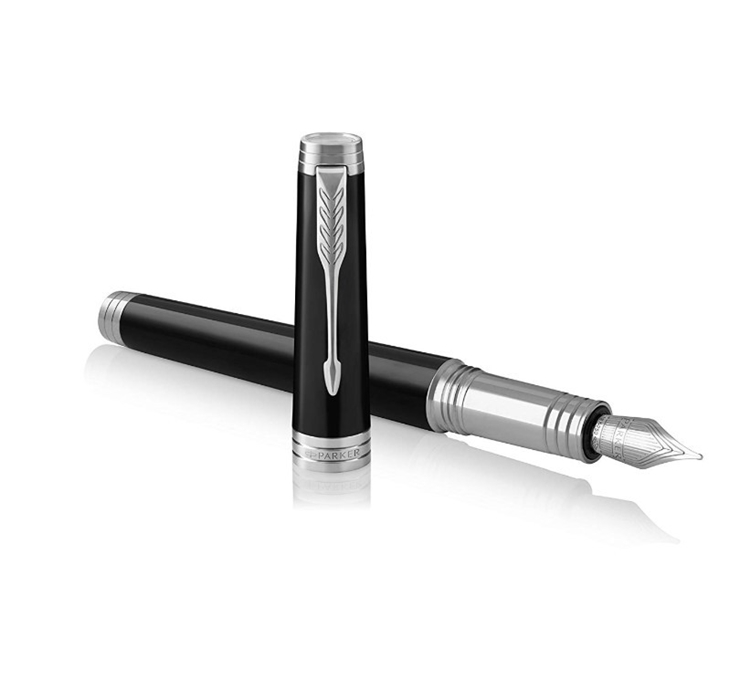 PARKER 派克 Premier首席系列 钢笔 F尖 纯黑丽雅白夹 图3