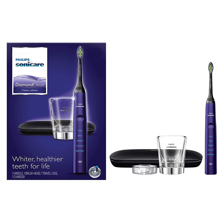 黑五全球购、中亚Prime会员： Philips 飞利浦 Sonicare Diamond Clean 经典充电式电动牙刷 图1