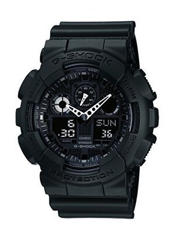 中亚Prime会员： CASIO 卡西欧 G-SHOCK GA-100-1A1 双显运动手表 图1