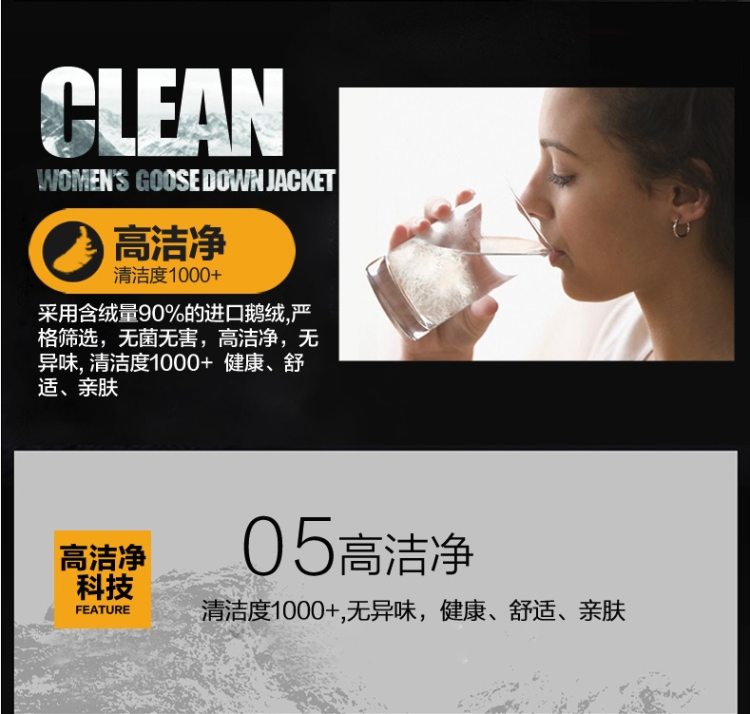 君羽 800蓬210克90%鹅绒 防风防雪 女中长款加厚羽绒服 加厚大毛领 可抗-30℃ 图9