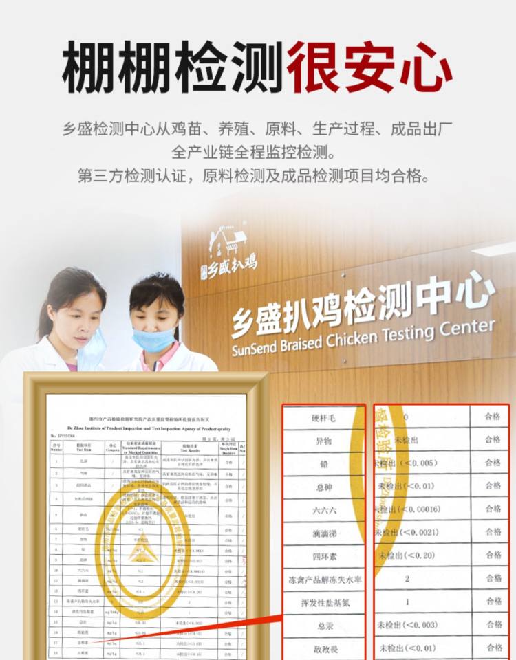 德州特产 乡盛五香鸡400g装 图4