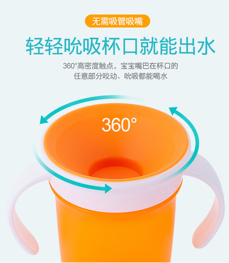 儿童360°防漏学饮杯防洒杯 图5