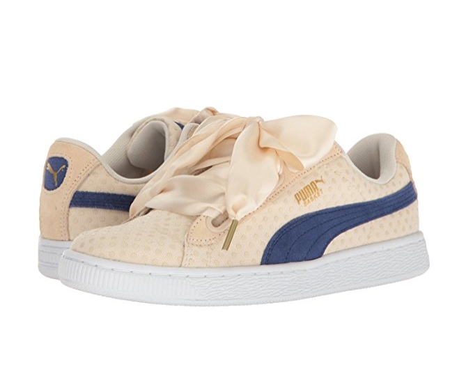 中亚Prime会员、限尺码： PUMA 彪马 Basket Heart Patent 女士休闲运动鞋 图5