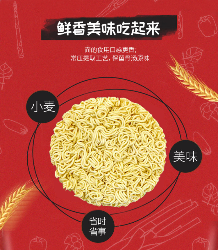 白象 桶装方便面整箱 12桶 四种口味可选 图4