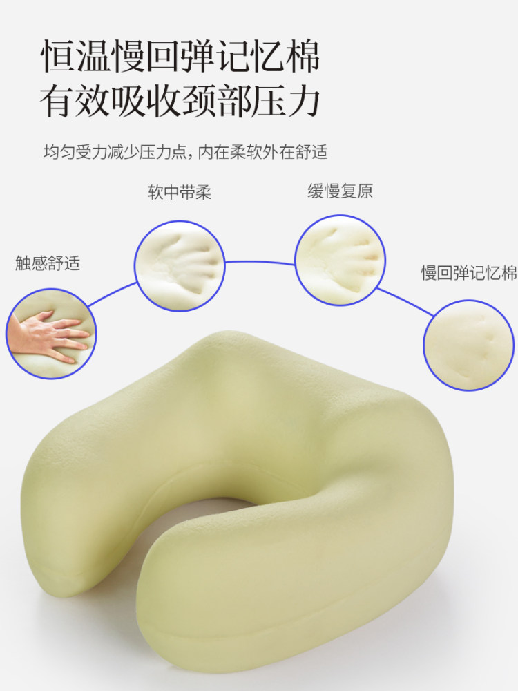多功能记忆U型肩颈按摩枕 图5