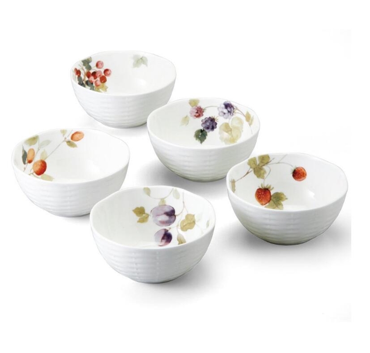 NARUMI 鸣海制陶 Lucys Garden系列 骨瓷碗5件套 图1