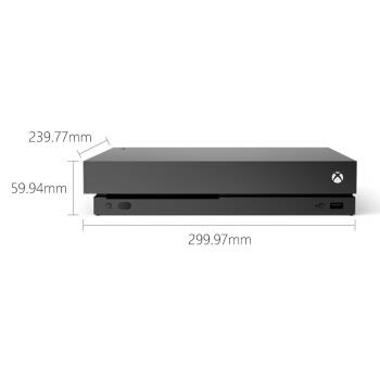 Microsoft 微软 Xbox One X 游戏主机+《地平线4》+《乐高竞速》 图1