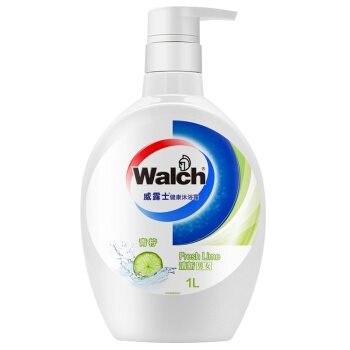 威露士（Walch）健康沐浴露 清新青柠 1000ml 男女通用 *4件 图1
