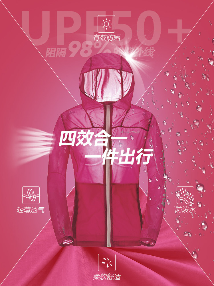 清仓 Amurcamp 65克 超轻尼龙 女皮肤风衣 图2