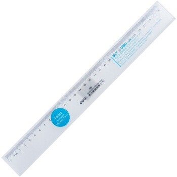 凑单品： deli 得力 6230 塑料直尺 30cm 图1