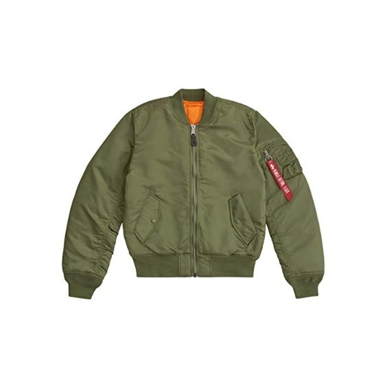 ALPHA INDUSTRIES 男士 MA-1修身飞行夹克 图1