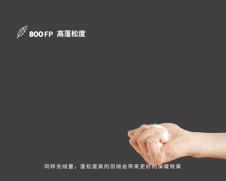 小神价 地球科学家 800蓬90%拒水鹅绒 男女超轻薄款羽绒服 东丽10D尼龙 图3
