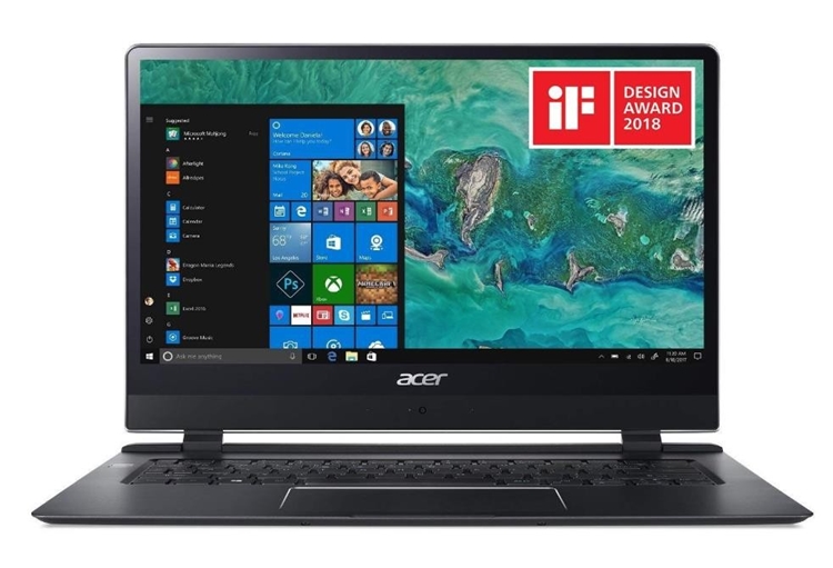 中亚Prime会员： acer 宏碁 Swift7 SF714-51T-M9H0 超薄笔记本电脑（i7-7Y75、8GB、256GB、4GLTE） 图1