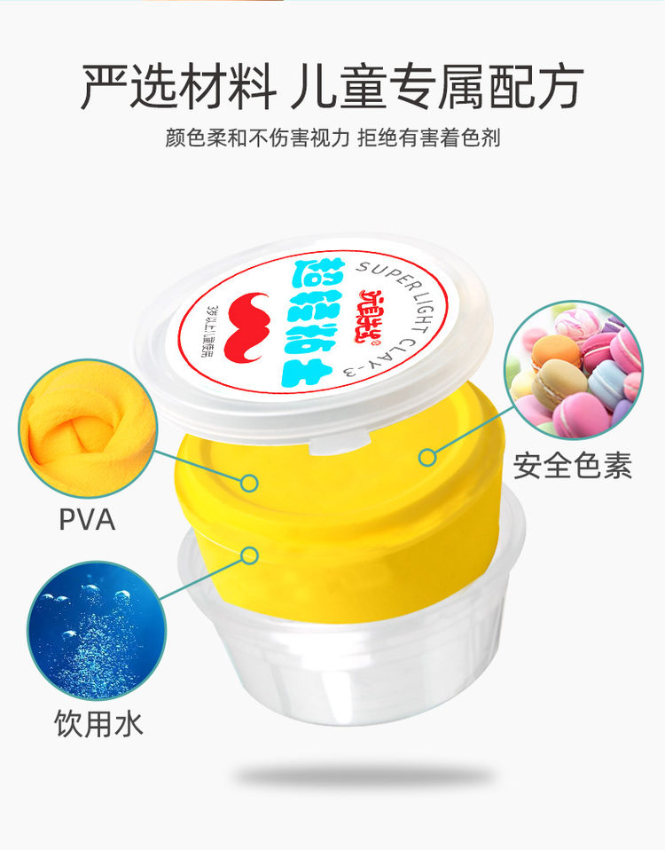 玩具先生 超轻粘土24色桶装 图5