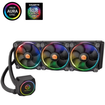 Thermaltake 曜越 Tt 蛟龙 Sync RGB 360 一体式CPU水冷散热器 (RGB风扇/主板同步/全铜水冷头/多平台/带硅脂) 图1