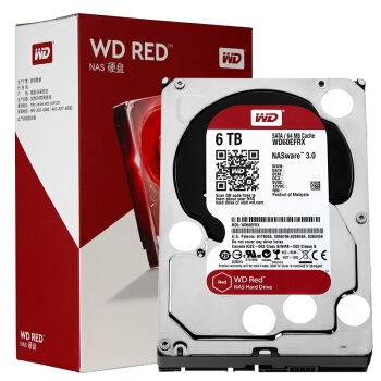 WD 西部数据 RED 红盘 256MB 5400RPM 机械硬盘 6TB 图1