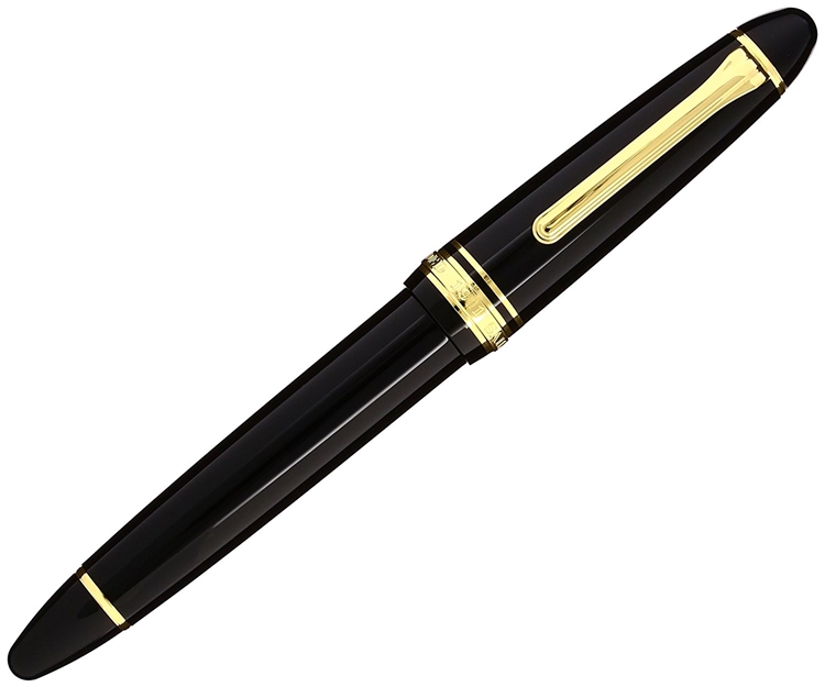 中亚Prime会员： SAILOR 写乐 2021 大型鱼雷 21K M尖钢笔 黑金 图1