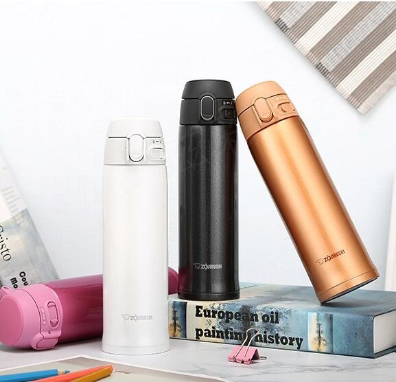 中亚Prime会员： ZOJIRUSHI 象印 SM-TA48PA 不锈钢保温杯 480ml 金色 *2件 图1