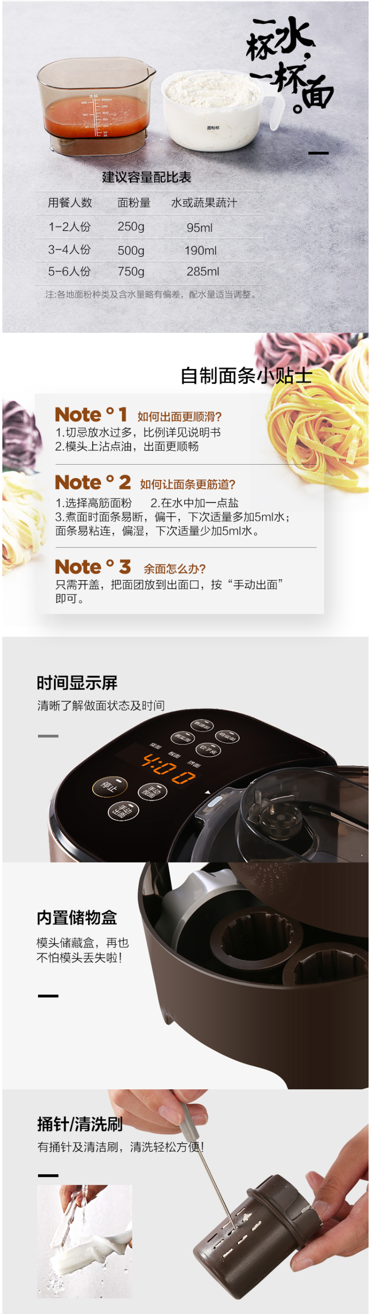 美的 MJ-NS1802A 全自动家用面条机 图15