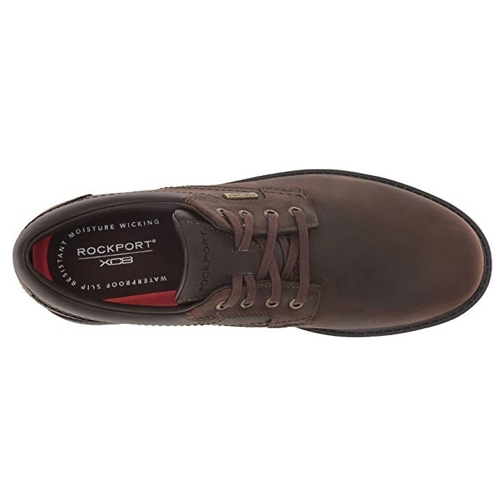 中亚Prime会员、限尺码： ROCKPORT 乐步 Rugged Bucks Plain Toe 男款真皮休闲鞋 图5