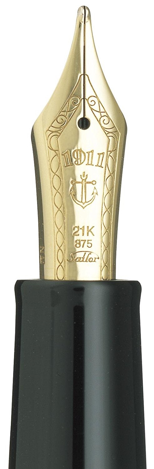 SAILOR 写乐 2021 大型鱼雷 21K M尖钢笔 黑金 图2