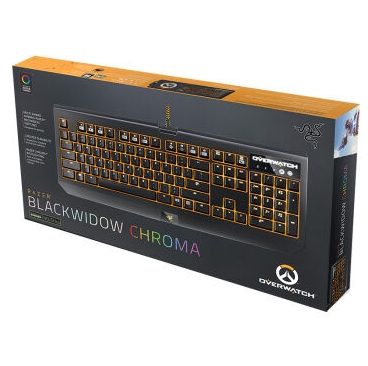 RAZER 雷蛇 OVERWATCH 守望先锋 黑寡妇蜘蛛幻彩版 机械键盘 雷蛇绿轴 图1
