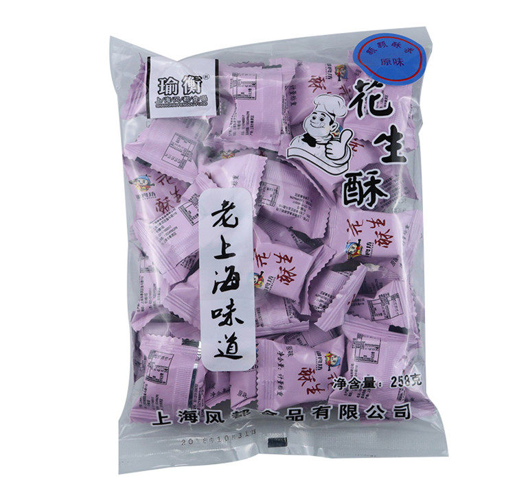 老上海味道 黑芝麻花生酥 麻仔糖果 258g 图6
