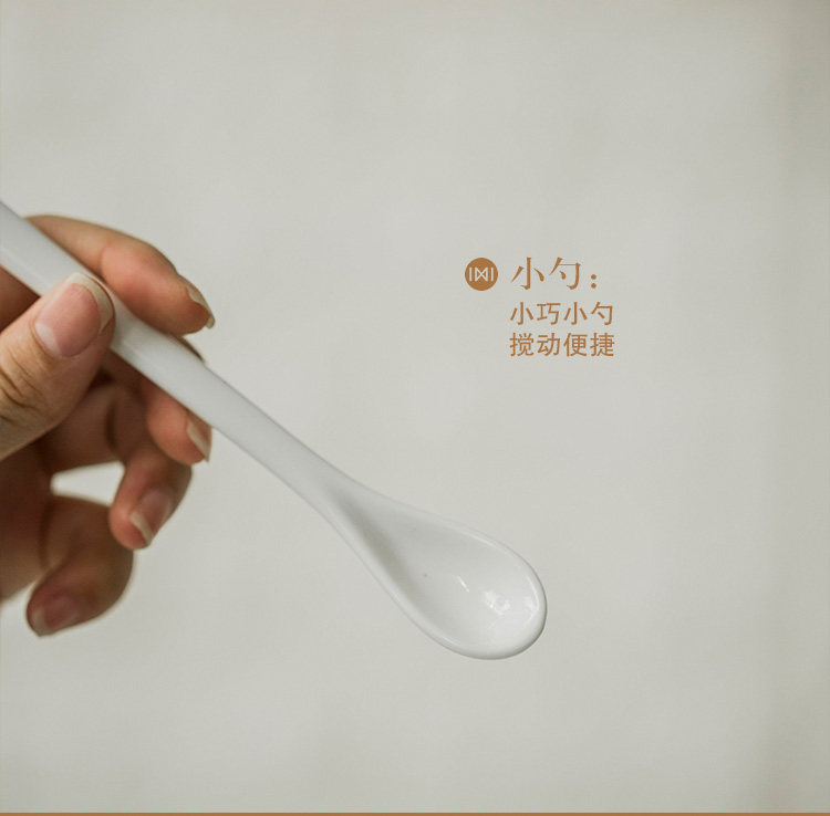 拾壹物 马克杯带盖勺杯子陶瓷咖啡杯 图8