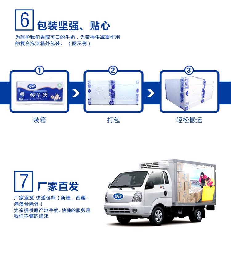 夏进 甜牛奶整箱243ml*15瓶装 图7