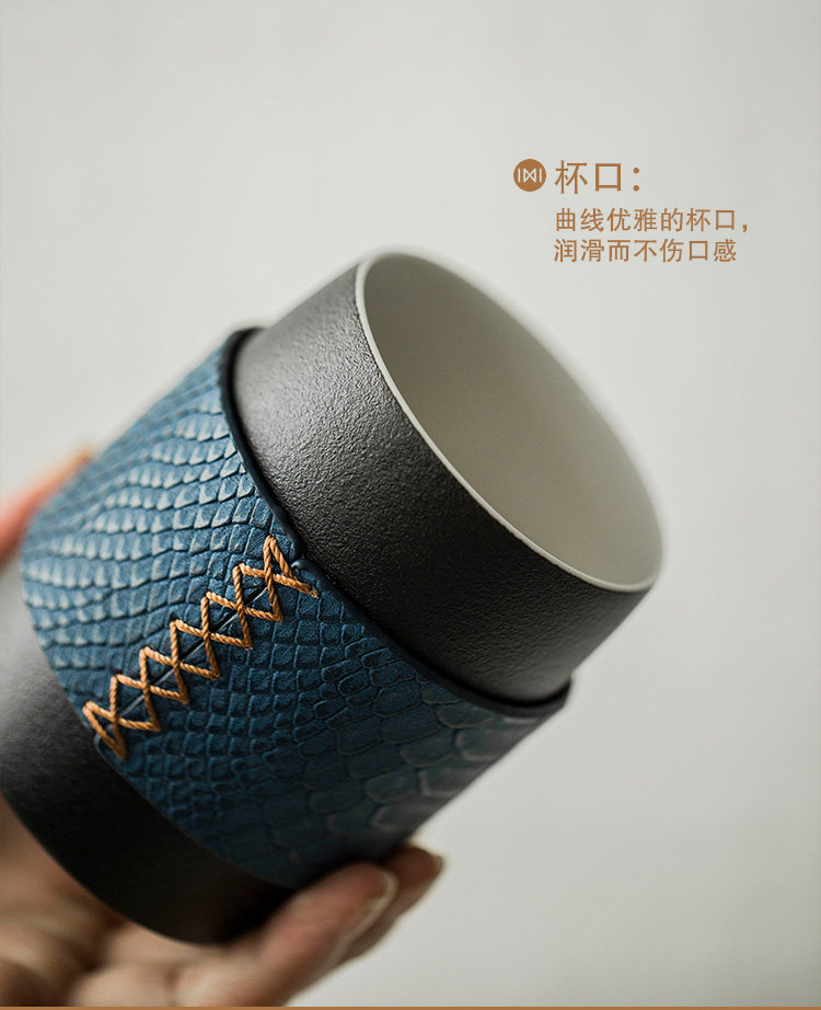 拾壹物 马克杯带盖勺杯子陶瓷咖啡杯 图4