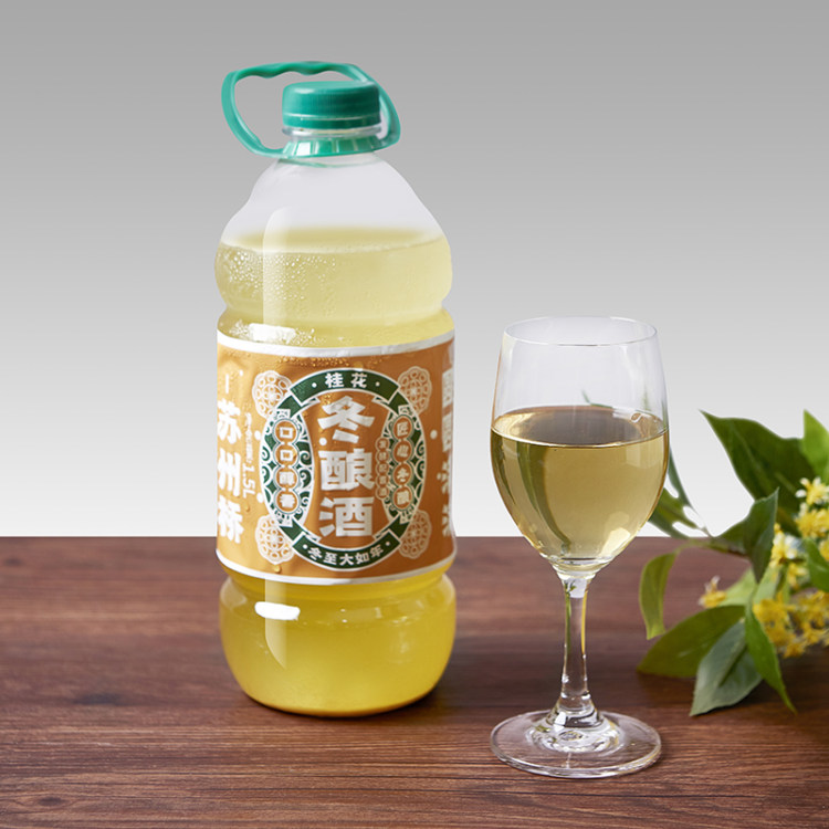 苏州桥 姑苏传统经典桂花冬酿米酒 1.5L 图2