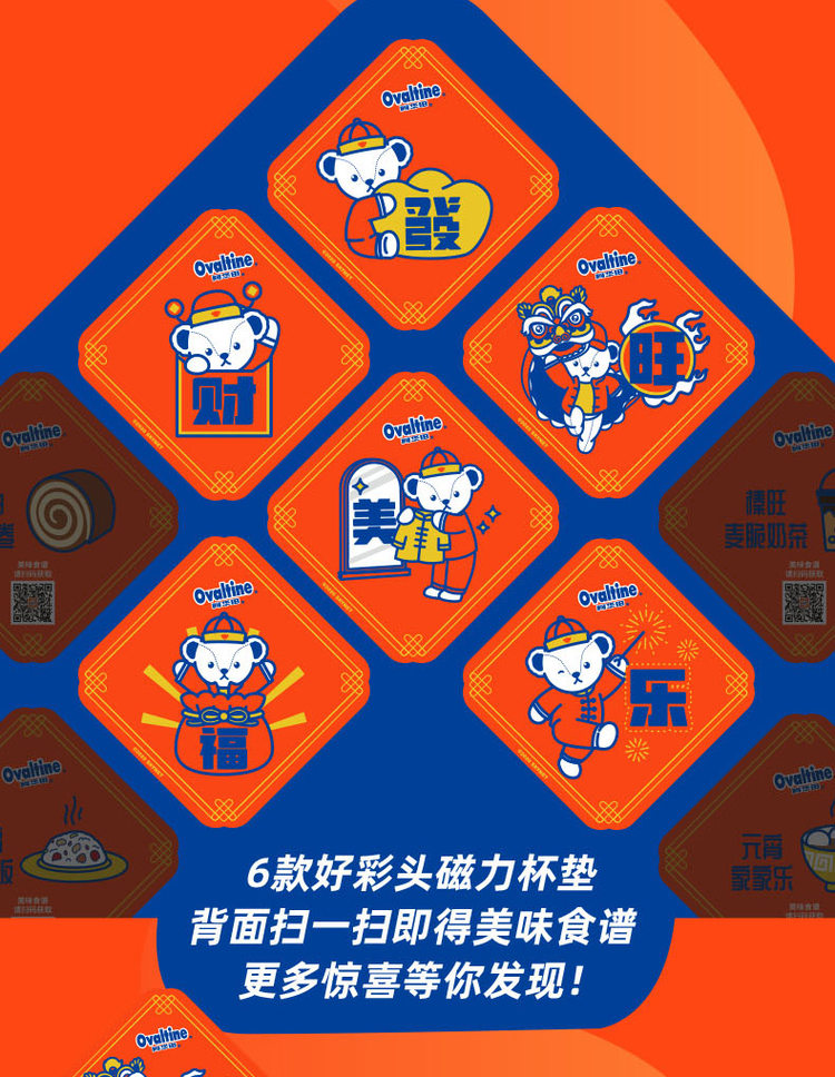 阿华田 泰迪熊联名新年早餐礼盒1kg 图4