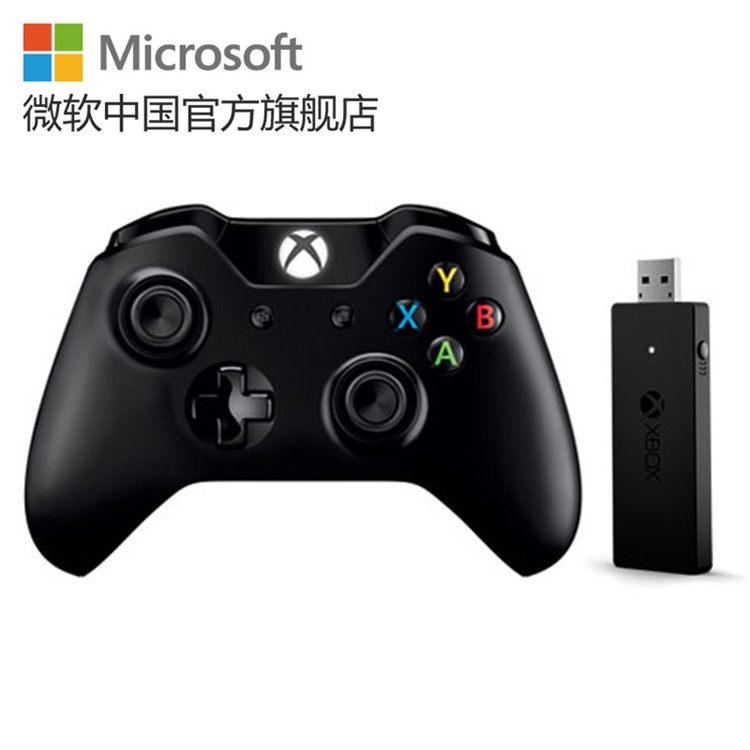 22点开始： Microsoft 微软 Xbox One 无线手柄 + PC无线适配器 图1