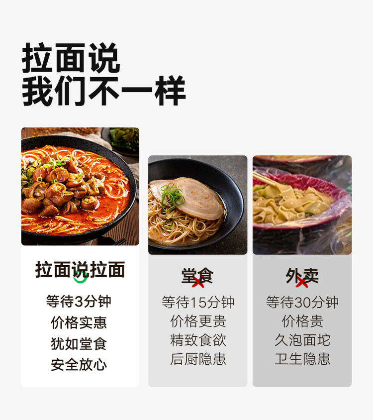 拉面说 川辣燃爆肥肠拉面3盒 高端拉面 吃出仪式感 图7