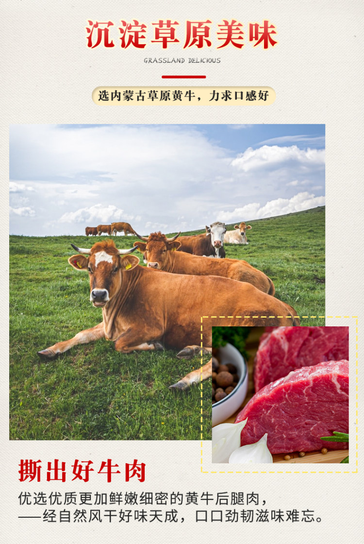 第二份1元 昭君出塞 内蒙古风干牛肉干200g 图6