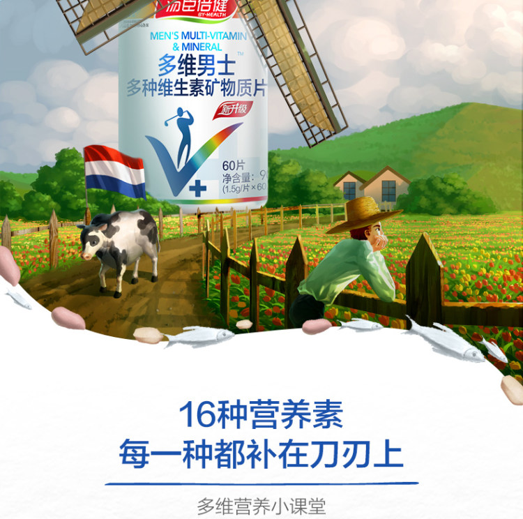 汤臣倍健 男士复合维生素3瓶共120片 图2