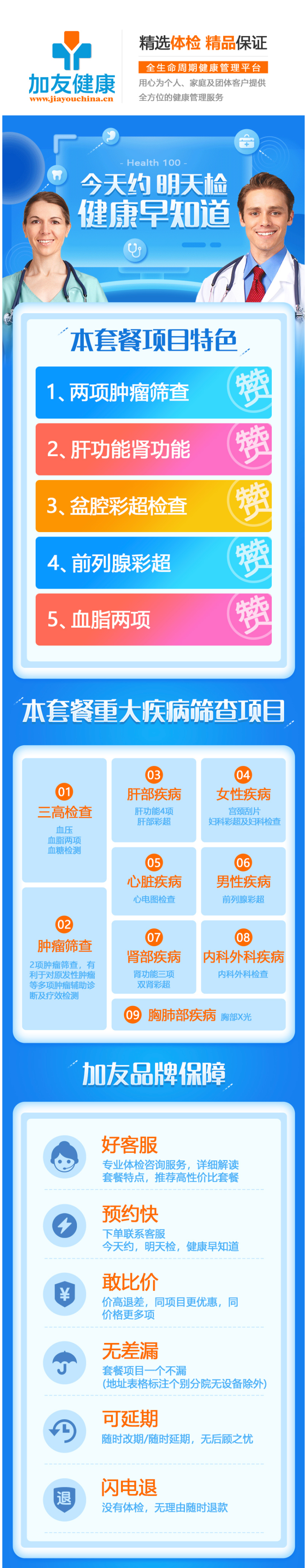 清华大学合作单位 美年大健康 中青年全面体检卡套餐 图1