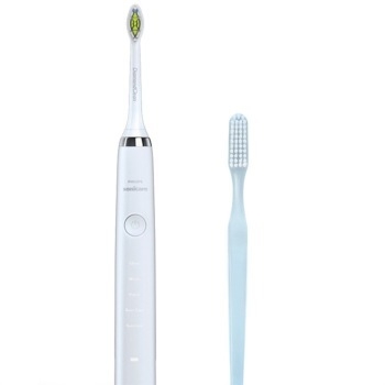 Philips 飞利浦 Sonicare DiamondClean 电动牙刷，2019版，白色（英国2针浴室插头，带USB旅行充电器） 图2
