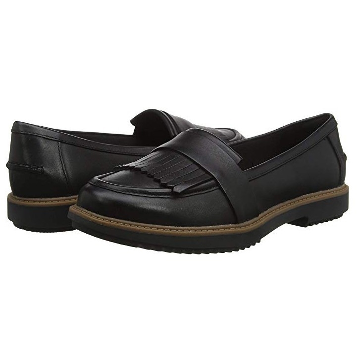 中亚Prime会员、限尺码： Clarks Raisie Theresa 女士休闲平底乐福鞋 图1