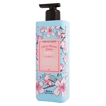 THE FACE SHOP 菲诗小铺 和风樱雪 香体沐浴露 500ml+凑单品 图1