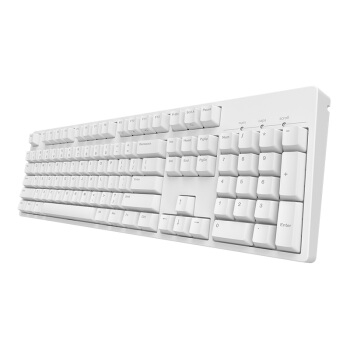 iKBC C104 有线机械键盘 104键 Cherry青轴 白色 图5
