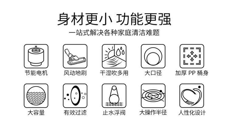 美国 Vacmaster 大功率吸尘器 干湿吹三用 18L 图2