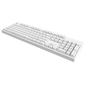iKBC C104 有线机械键盘 104键 Cherry青轴 白色 图4