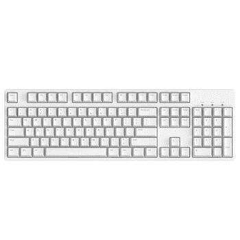 iKBC C104 有线机械键盘 104键 Cherry青轴 白色 图1