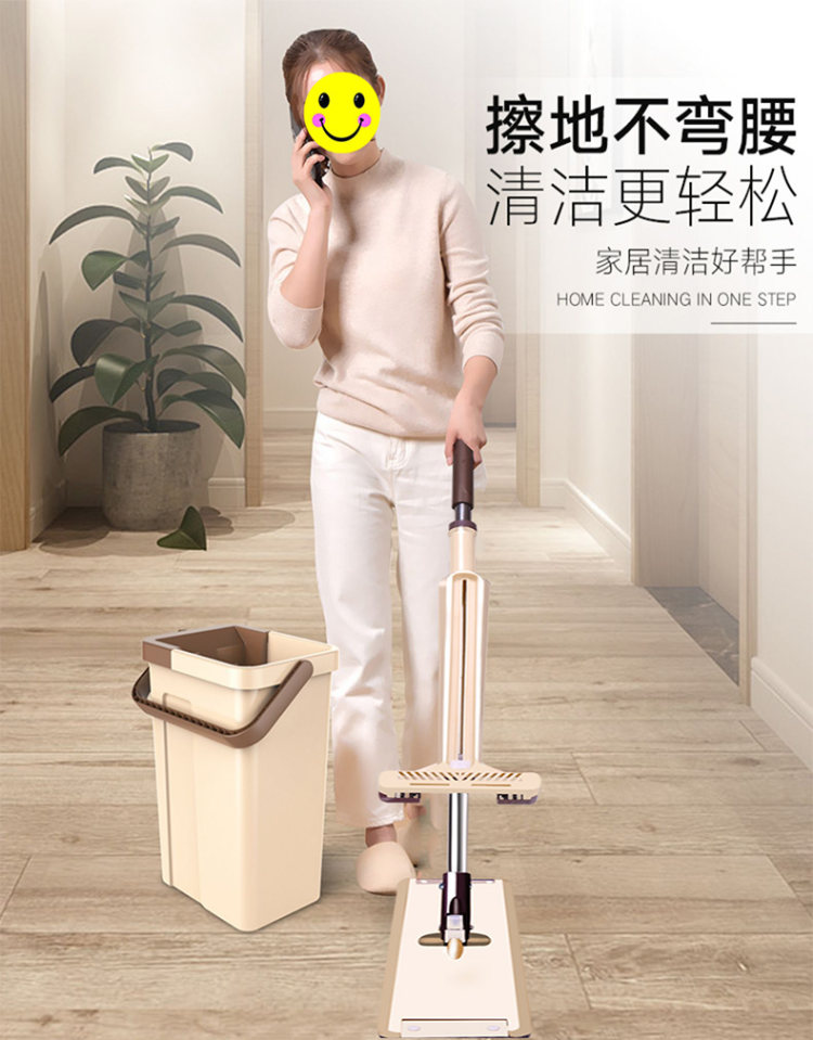刮刮乐平板拖把 送3块布 图2