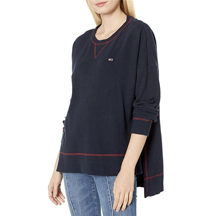 中亚Prime会员： Tommy Hilfiger Waffle Pullover 女士华夫格套头衫 图1