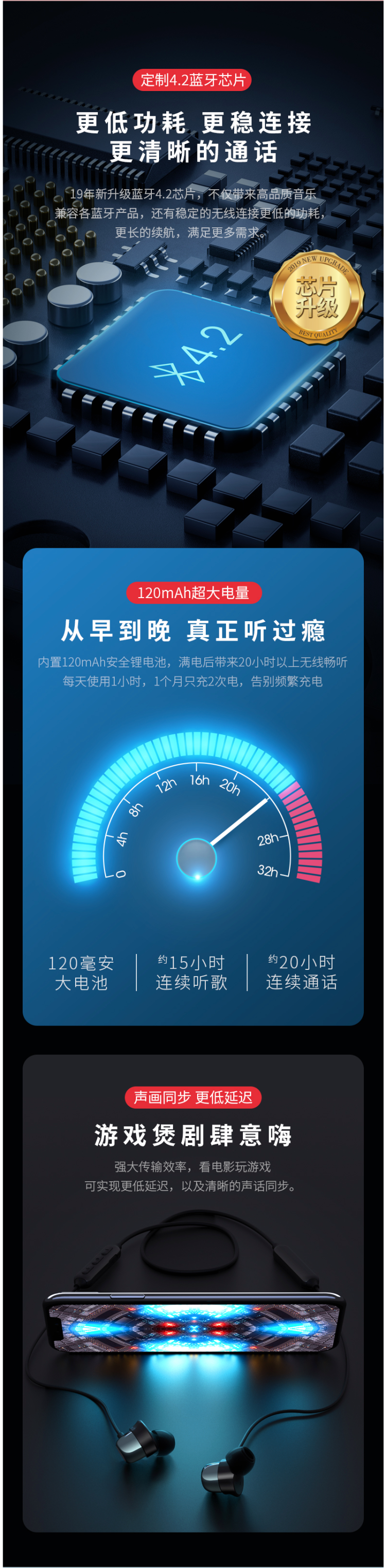 毛不易代言 海威特 运动蓝牙耳机 狂甩不掉 图10