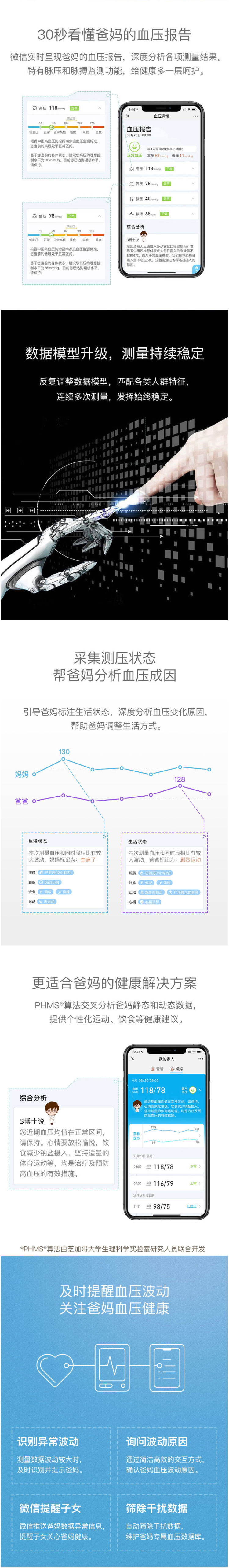 有品 上臂式全自动高精准语音电子血压计 测量结果实时推送到子女手机 图3