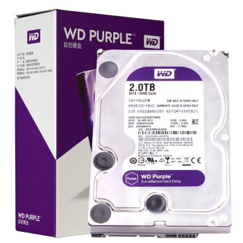 5日20点： WD 西部数据 WD20EJRX 台式机监控机械硬盘 紫盘 2TB 图1